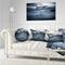 Designart - Sochi Sea Storm in Blue - Modern Landscape Wall Art Canvas